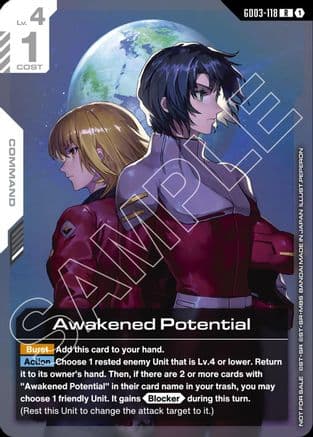Awakened Potential (Newtype Challenge 2026 Mission 1) — Gundam Promotional Cards
