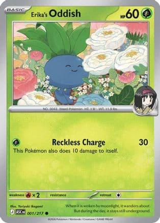 Erika's Oddish — ME: Ascended Heroes Pokémon TCG card by Yoriyuki Ikegami