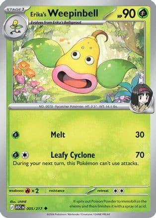 Erika's Weepinbell — ME: Ascended Heroes Pokémon TCG card by LINNE