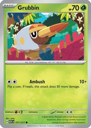 Grubbin — ME: Ascended Heroes Pokémon TCG card by Jerky