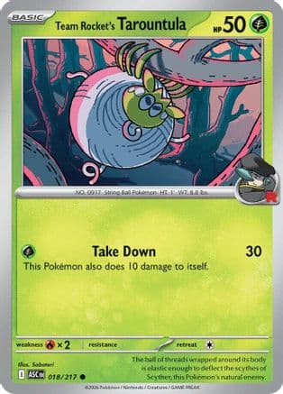 Team Rocket's Tarountula — ME: Ascended Heroes Pokémon TCG card by Saboteri