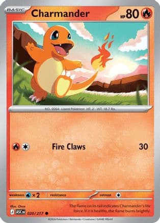 Charmander — ME: Ascended Heroes Pokémon TCG card by Orca