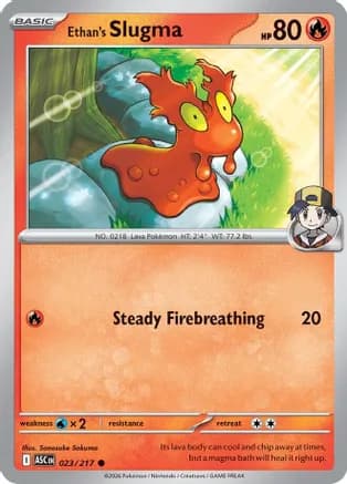 Ethan's Slugma — ME: Ascended Heroes Pokémon TCG card by Sanosuke Sakuma