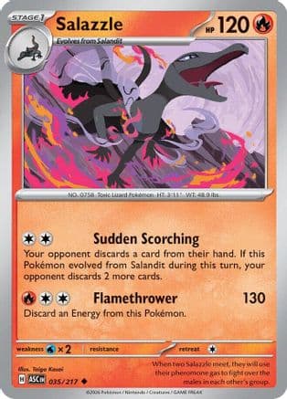 Salazzle - 035/217 — ME: Ascended Heroes Pokémon TCG card by Taiga Kasai