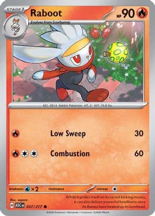 Raboot — ME: Ascended Heroes Pokémon TCG card by aspara