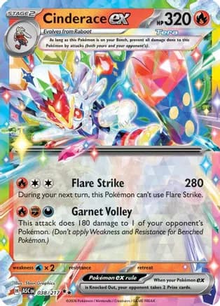 Cinderace ex — ME: Ascended Heroes
