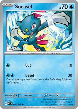Sneasel — ME: Ascended Heroes Pokémon TCG card by Krgc