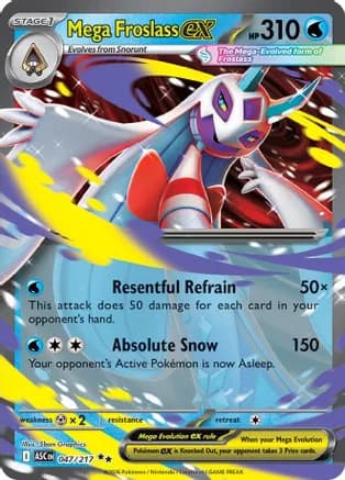 Mega Froslass ex - 047/217 — ME: Ascended Heroes Pokémon TCG card by 5ban Graphics