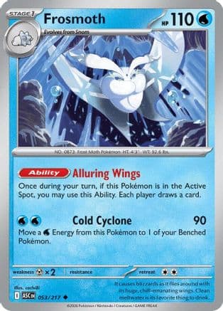 Frosmoth — ME: Ascended Heroes Pokémon TCG card by cochi8i