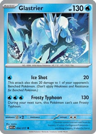 Glastrier — ME: Ascended Heroes Pokémon TCG card by mashu