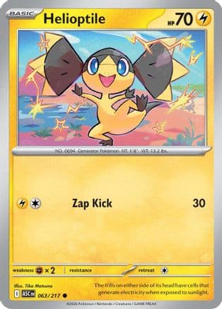 Helioptile — ME: Ascended Heroes Pokémon TCG card by Tika Matsuno