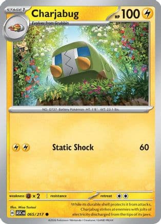 Charjabug — ME: Ascended Heroes Pokémon TCG card by Misa Tsutsui