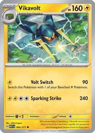Vikavolt - 066/217 — ME: Ascended Heroes Pokémon TCG card by kawayoo