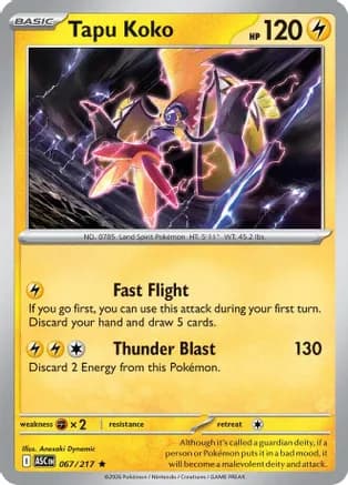 Tapu Koko — ME: Ascended Heroes Pokémon TCG card by Anesaki Dynamic
