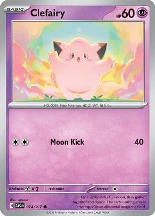 Clefairy — ME: Ascended Heroes Pokémon TCG card by satoma
