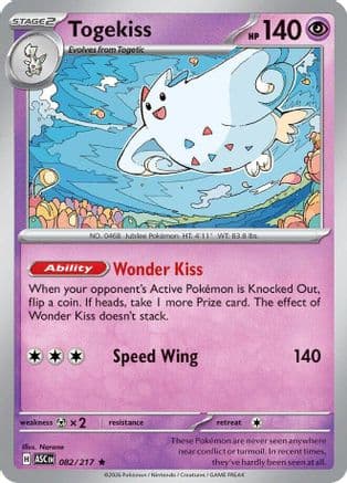 Togekiss - 082/217 — ME: Ascended Heroes Pokémon TCG card by Narano