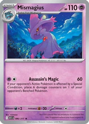 Mismagius — ME: Ascended Heroes Pokémon TCG card by nisimono