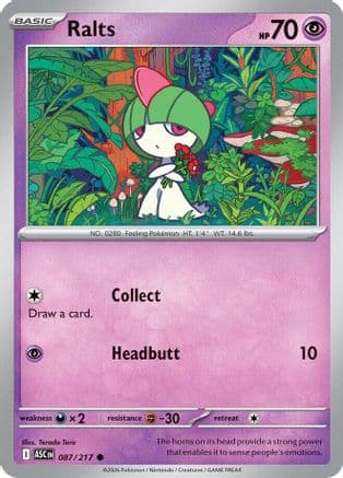 Ralts — ME: Ascended Heroes Pokémon TCG card by Terada Tera