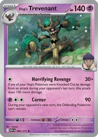 Hop's Trevenant - 096/217 — ME: Ascended Heroes Pokémon TCG card by matazo