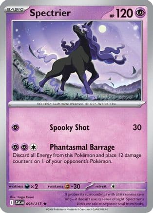 Spectrier — ME: Ascended Heroes Pokémon TCG card by Taiga Kasai
