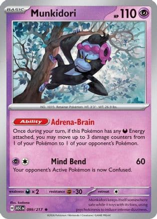 Munkidori — ME: Ascended Heroes Pokémon TCG card by kodama