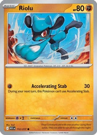 Riolu — ME: Ascended Heroes Pokémon TCG card by Naoyo Kimura