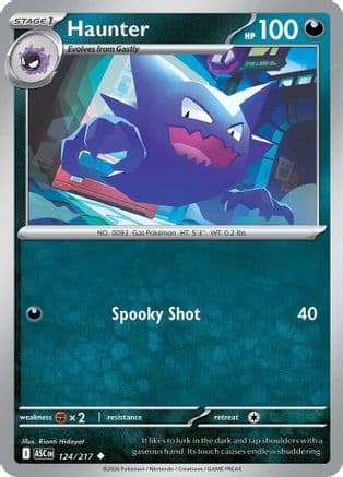 Haunter — ME: Ascended Heroes Pokémon TCG card by Rianti Hidayat