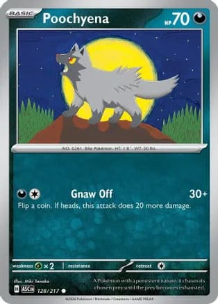 Poochyena — ME: Ascended Heroes Pokémon TCG card by Miki Tanaka