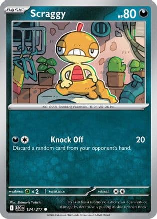 Scraggy — ME: Ascended Heroes Pokémon TCG card by Shimaris Yukichi