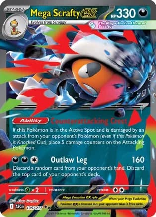 Mega Scrafty ex - 135/217 — ME: Ascended Heroes