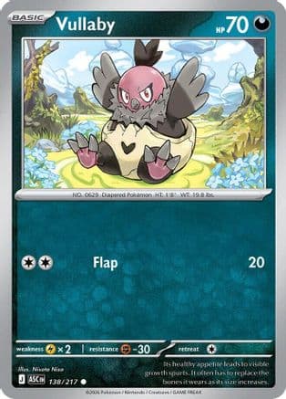 Vullaby — ME: Ascended Heroes Pokémon TCG card by Nisota Niso