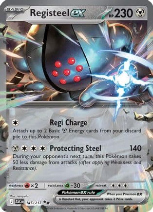 Registeel ex — ME: Ascended Heroes Pokémon TCG card by toriyufu