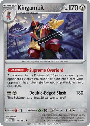 Kingambit — ME: Ascended Heroes Pokémon TCG card by Teeziro