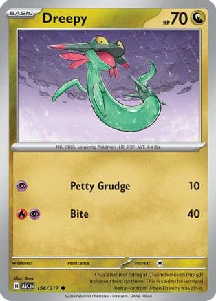 Dreepy - 158/217 — ME: Ascended Heroes Pokémon TCG card by Scov