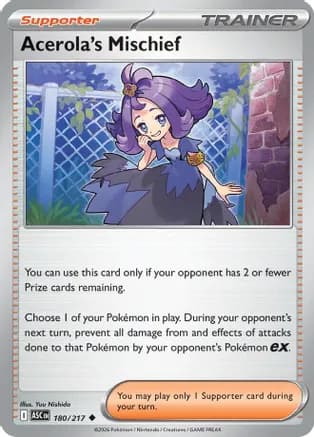 Acerola's Mischief — ME: Ascended Heroes Pokémon TCG card by Yuu Nishida