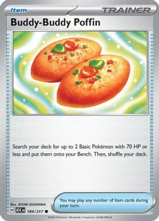 Buddy-Buddy Poffin — ME: Ascended Heroes Pokémon TCG card by AYUMI ODASHIMA