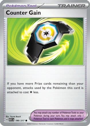 Counter Gain - 186/217 — ME: Ascended Heroes Pokémon TCG card by TOKIYA