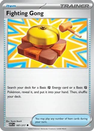 Fighting Gong — ME: Ascended Heroes Pokémon TCG card by Toyste Beach