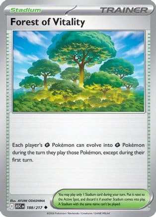 Forest of Vitality — ME: Ascended Heroes Pokémon TCG card by AYUMI ODASHIMA