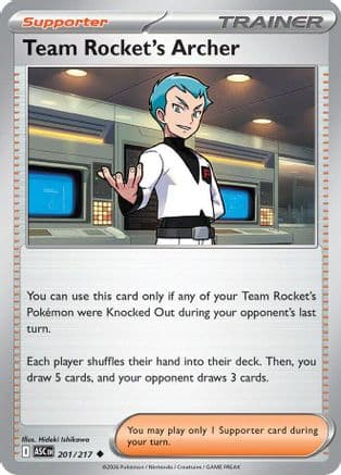 Team Rocket's Archer — ME: Ascended Heroes Pokémon TCG card by Hideki Ishikawa