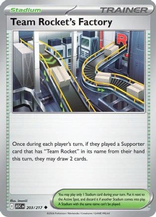 Team Rocket's Factory — ME: Ascended Heroes Pokémon TCG card by imoniii