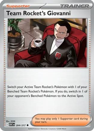 Team Rocket's Giovanni — ME: Ascended Heroes Pokémon TCG card by DOM