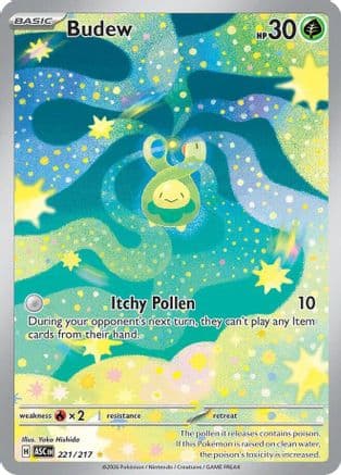 Budew - 221/217 — ME: Ascended Heroes Pokémon TCG card by Yoko Nishida