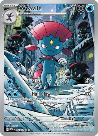 Weavile - 228/217 — ME: Ascended Heroes Pokémon TCG card by Uninori