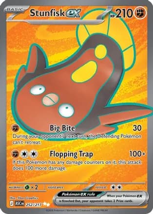 Stunfisk ex - 252/217 — ME: Ascended Heroes Pokémon TCG card by 5ban Graphics
