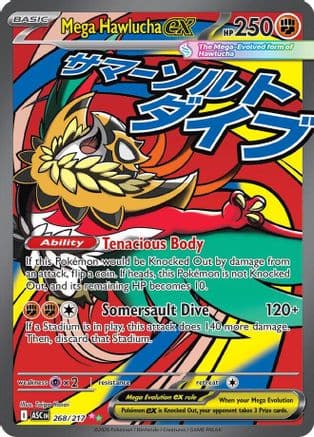 Mega Hawlucha ex - 268/217 — ME: Ascended Heroes Pokémon TCG card by Taiga Kasai