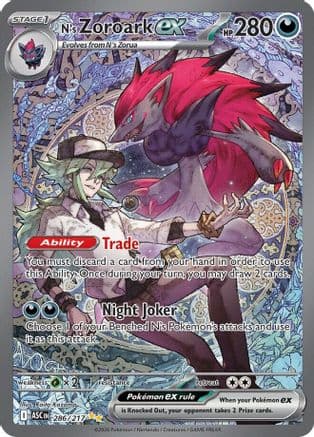 N's Zoroark ex - 286/217 — ME: Ascended Heroes Pokémon TCG card by Raita Kazama