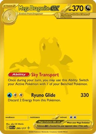 Mega Dragonite ex - 295/217 — ME: Ascended Heroes Pokémon TCG card by aky CG Works