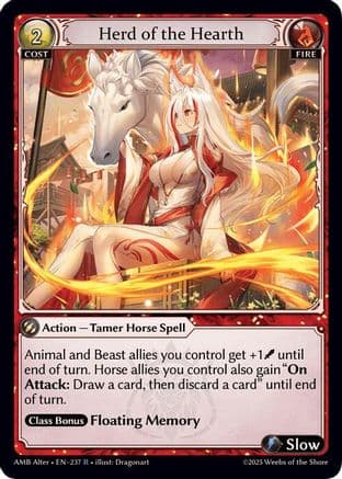 Herd of the Hearth — Mortal Ambition Alter Edition Grand Archive TCG card by Dragonart