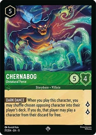 Chernabog - Unnatural Force — Winterspell Disney Lorcana card by Kendall Hale